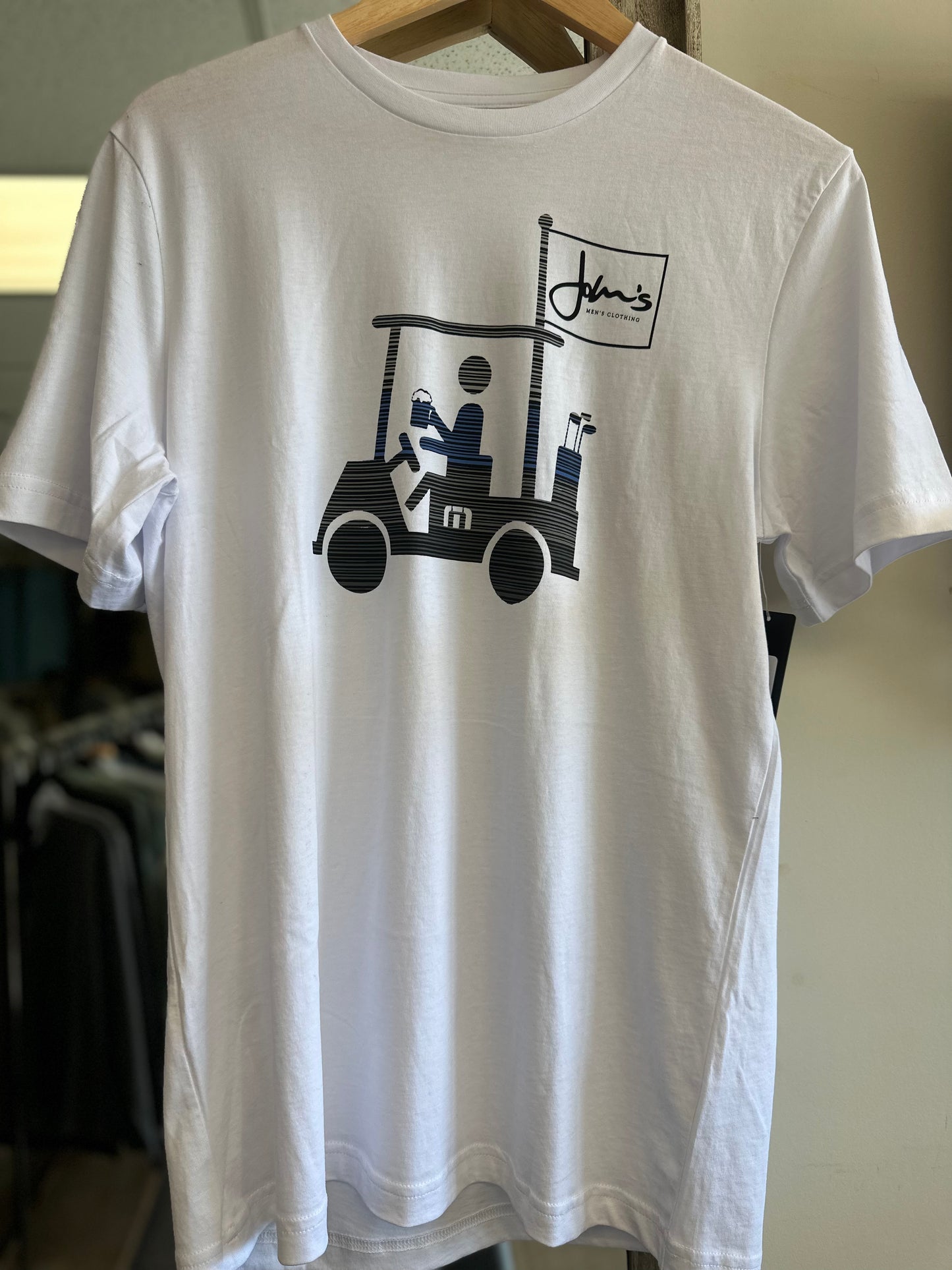 Travis Mathew Golf Tee-John’s Flag White