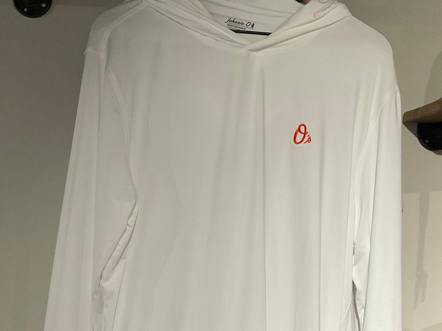 Johnnie O Performance Talon White Oriole Hoodie
