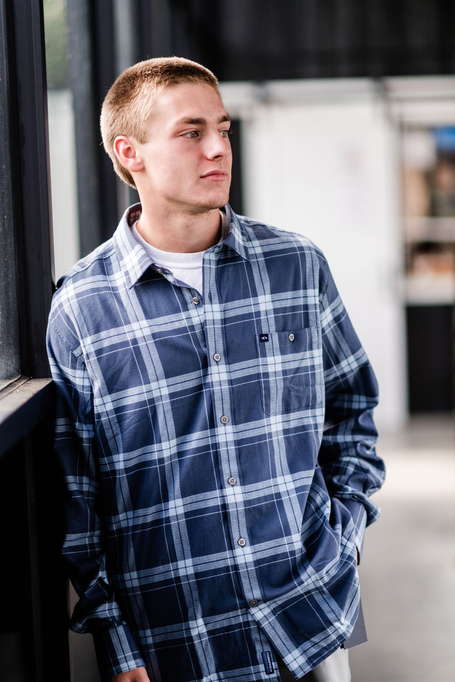 Fish Hippie BroadMarsh Flannel/Grey