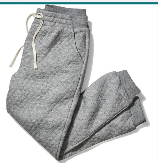 Marine Layer Corbet Quilted Jogger-Grey