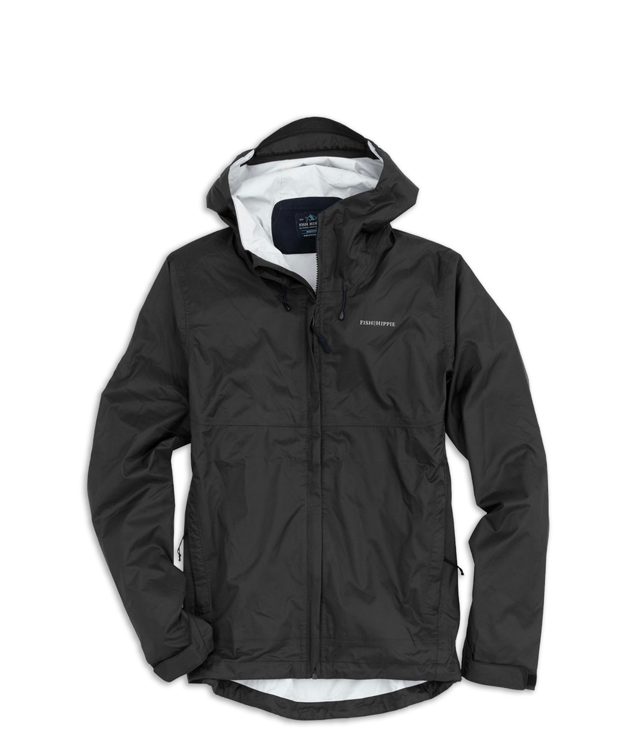 Fish Hippie Waterside RainCoat - Charcoal