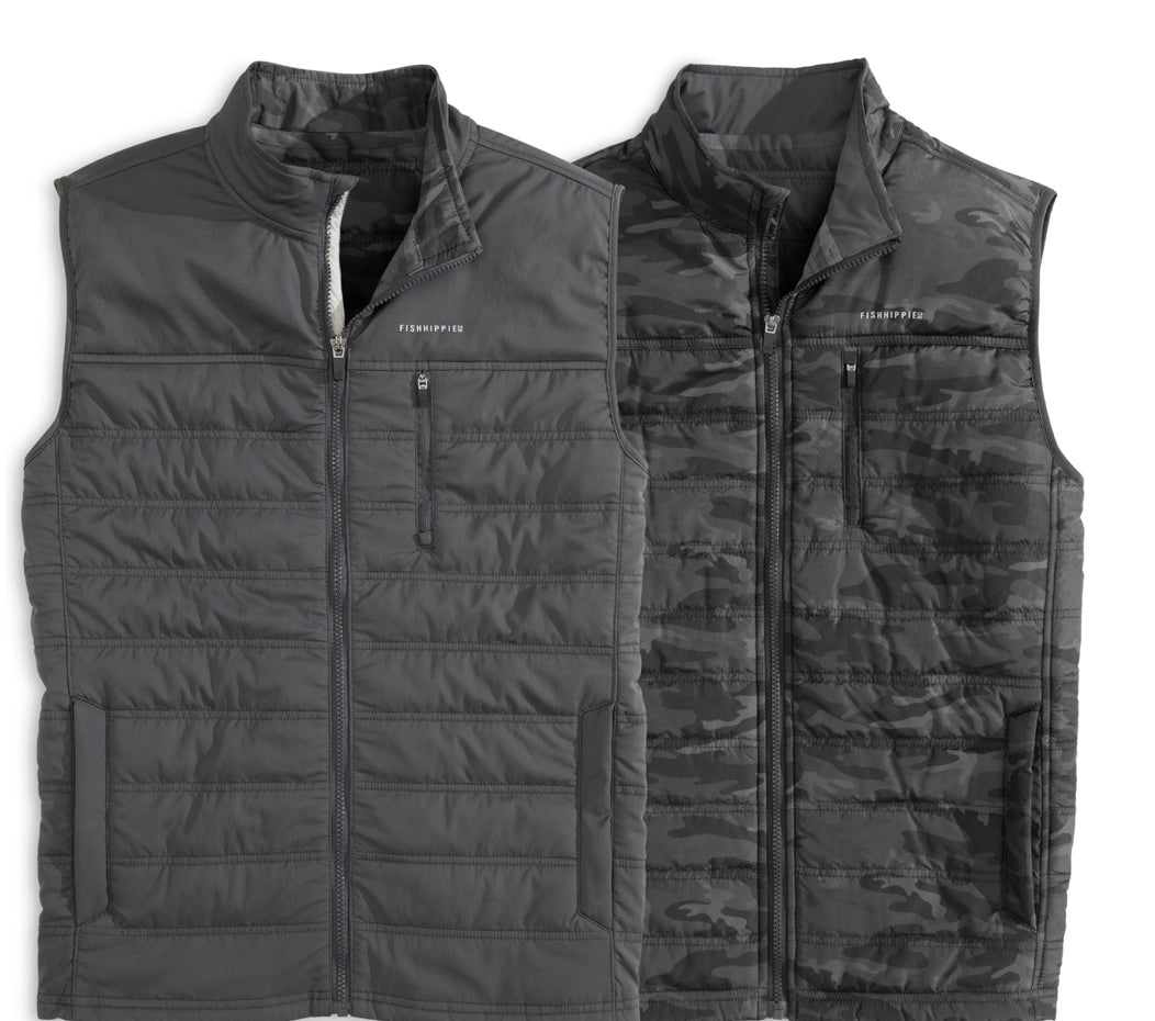 Fish Hippie Brooker Vest Charcoal
