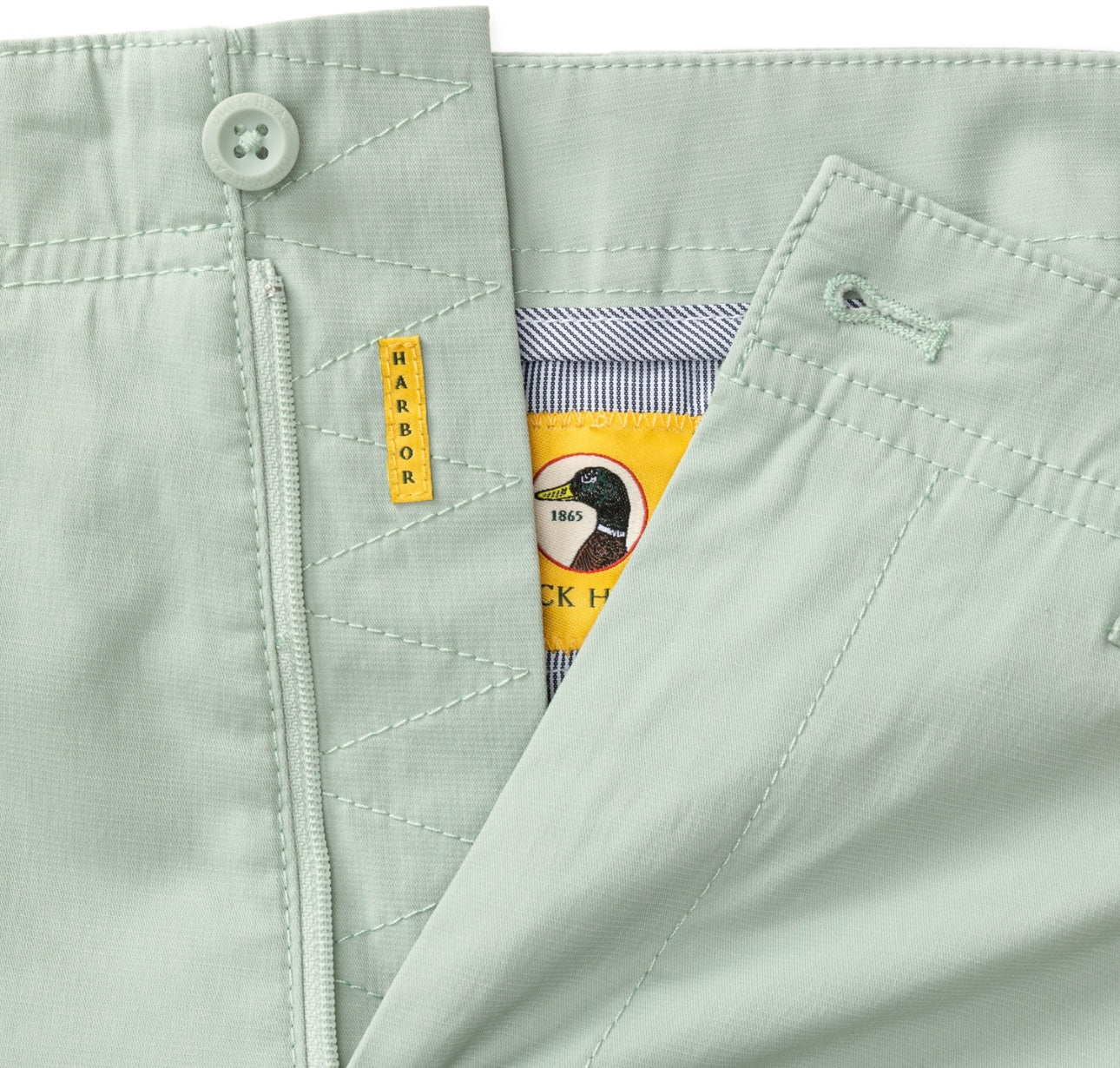 Duck Head 8" Harbor Performance Short- Shadow Green