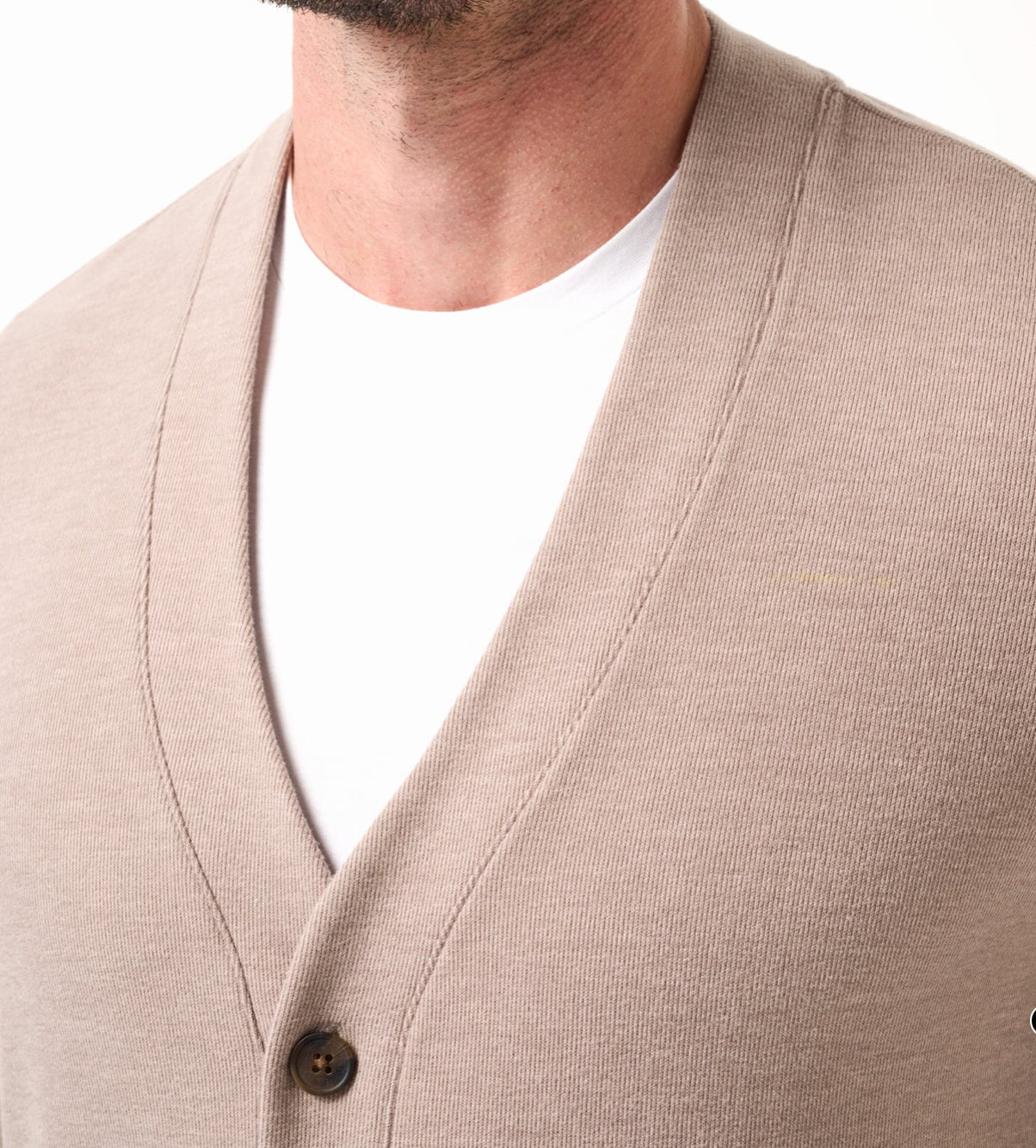 Travis Mathew Cloud Cardigan Sweater Heather Weathered