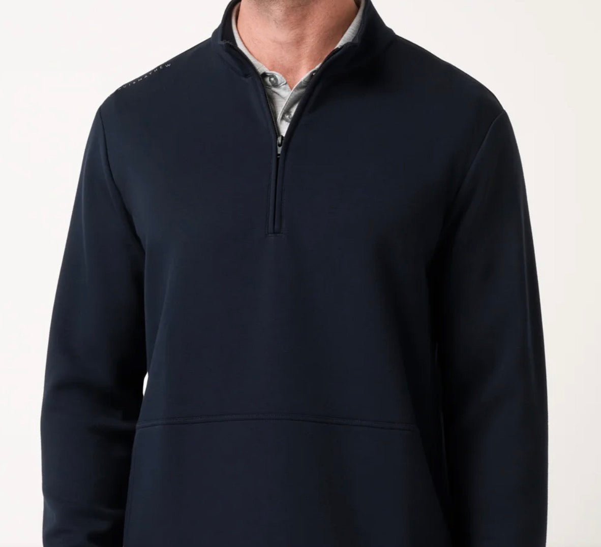 Travis Mathew Fiber Cloud Quarter Zip Total Eclipse