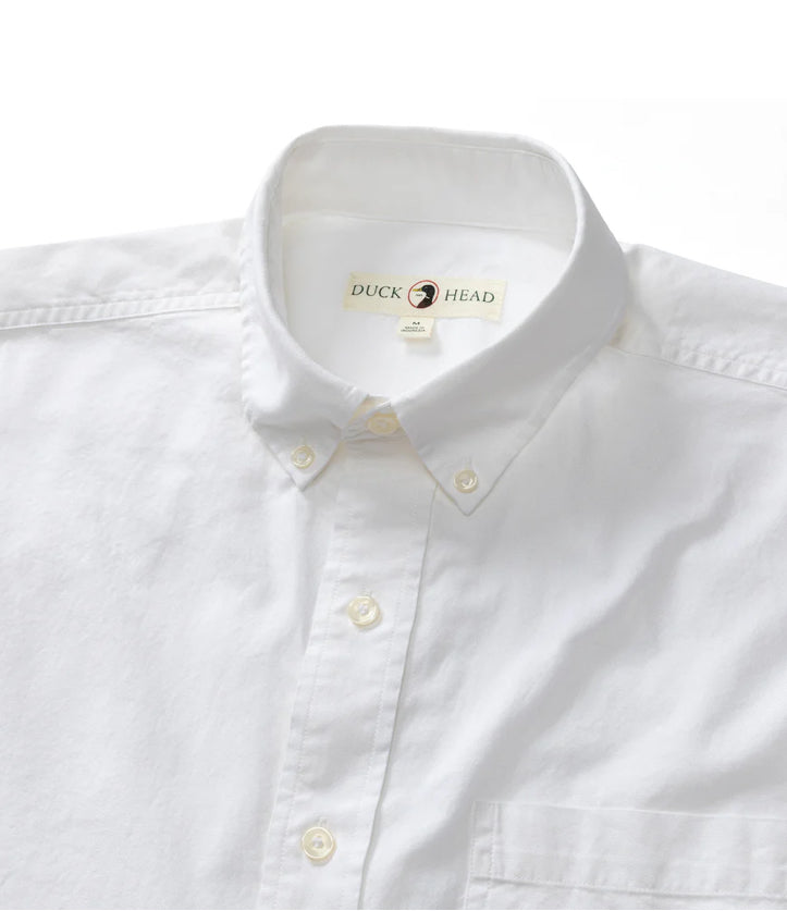 Duck Head White Oxford Cloth Button Down Shirt