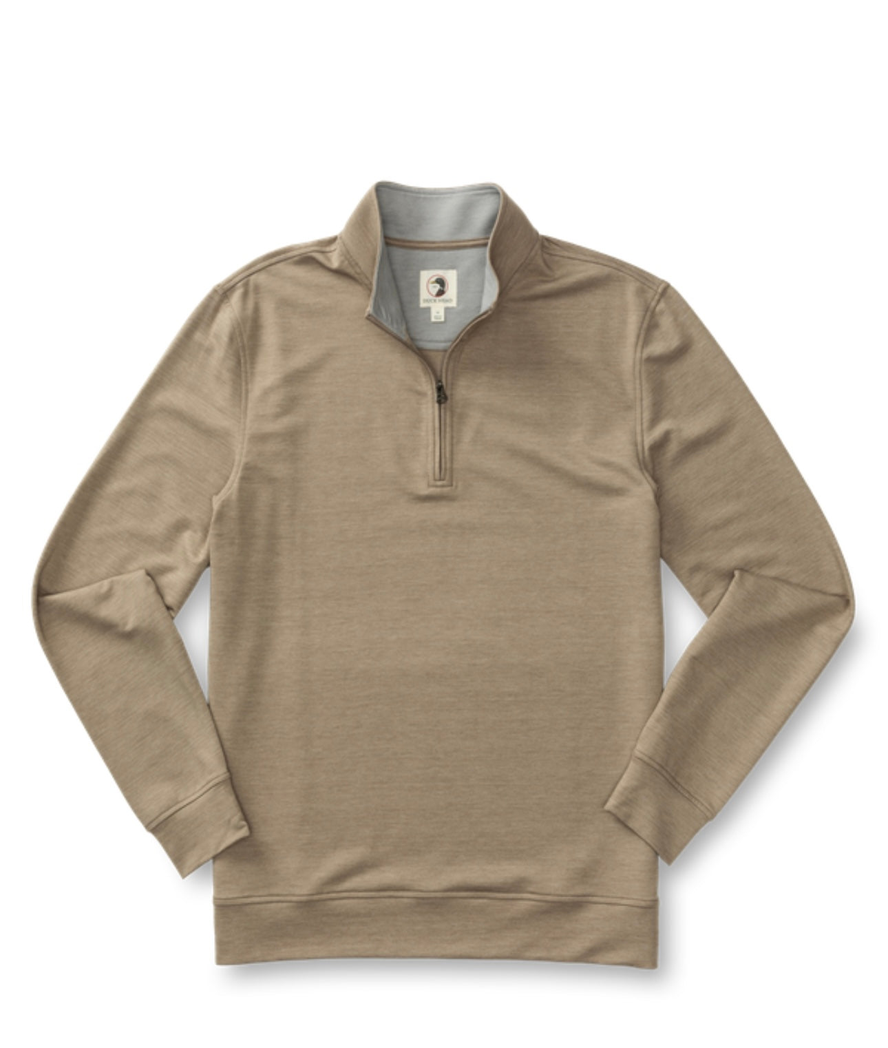 Duck Head 1/4 Zip Walnut Heath