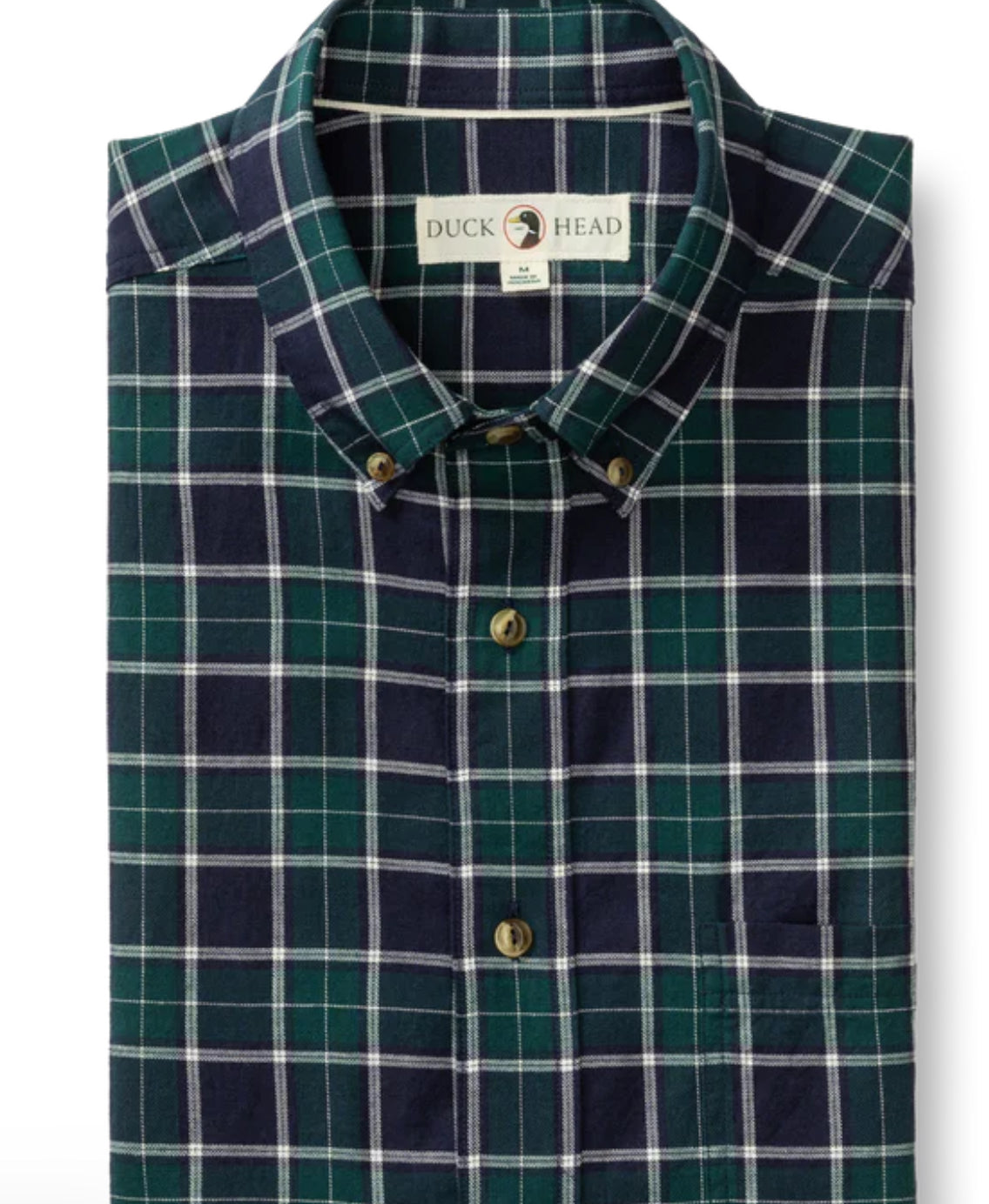 Duck Head Long Sleeve Cotton Wool Emerald Green