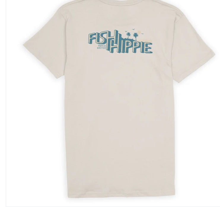 Fish Hippie Abaco Drift Tee Vintage White