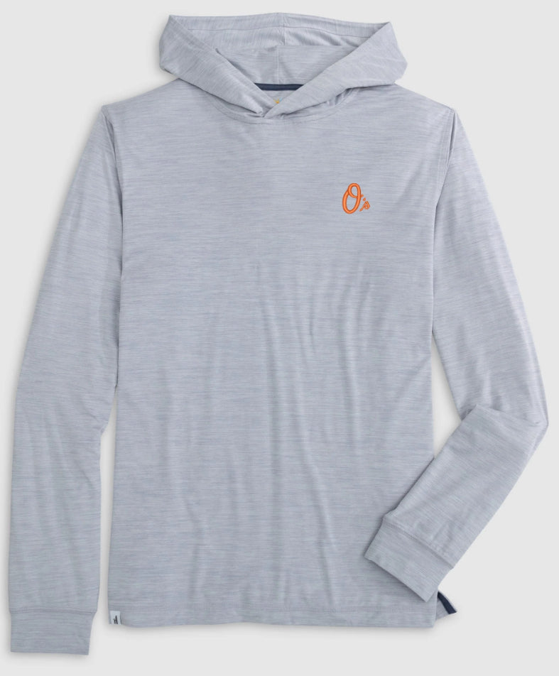 Johnnie O Baltimore Orioles Talon Hoodie Light Gray
