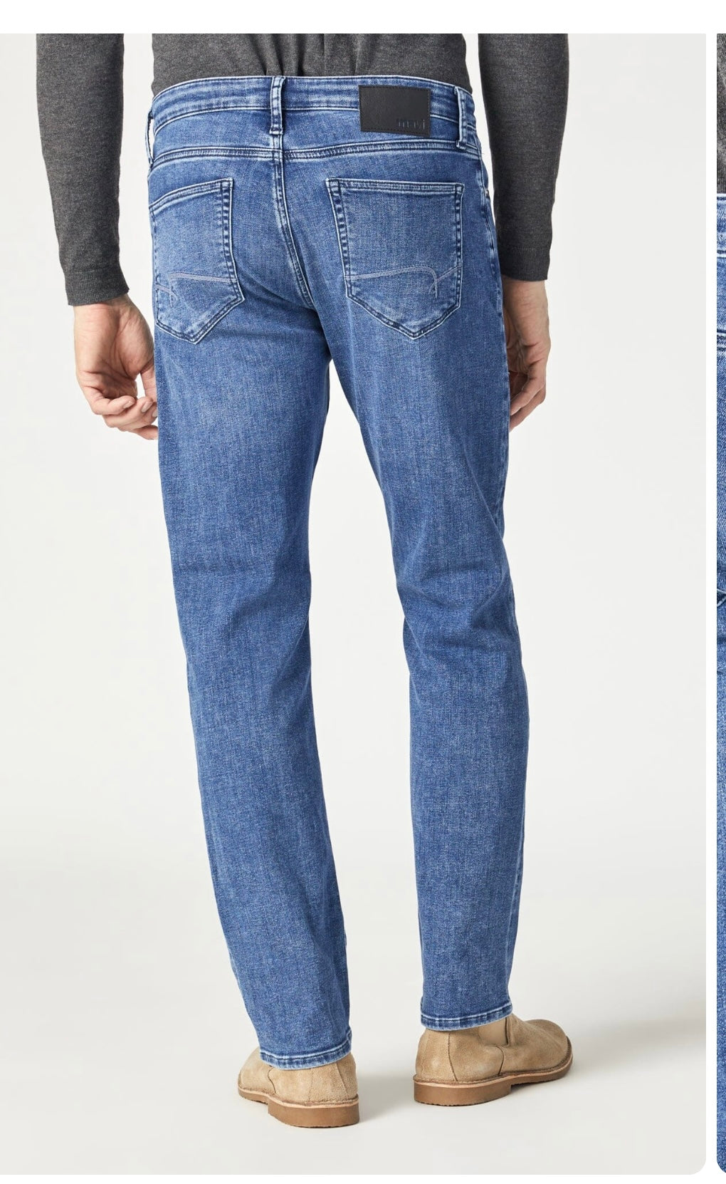 Mavi Zach Mid Brushed Feather Blue-