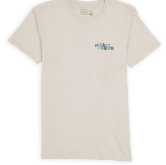Fish Hippie Abaco Drift Tee Vintage White