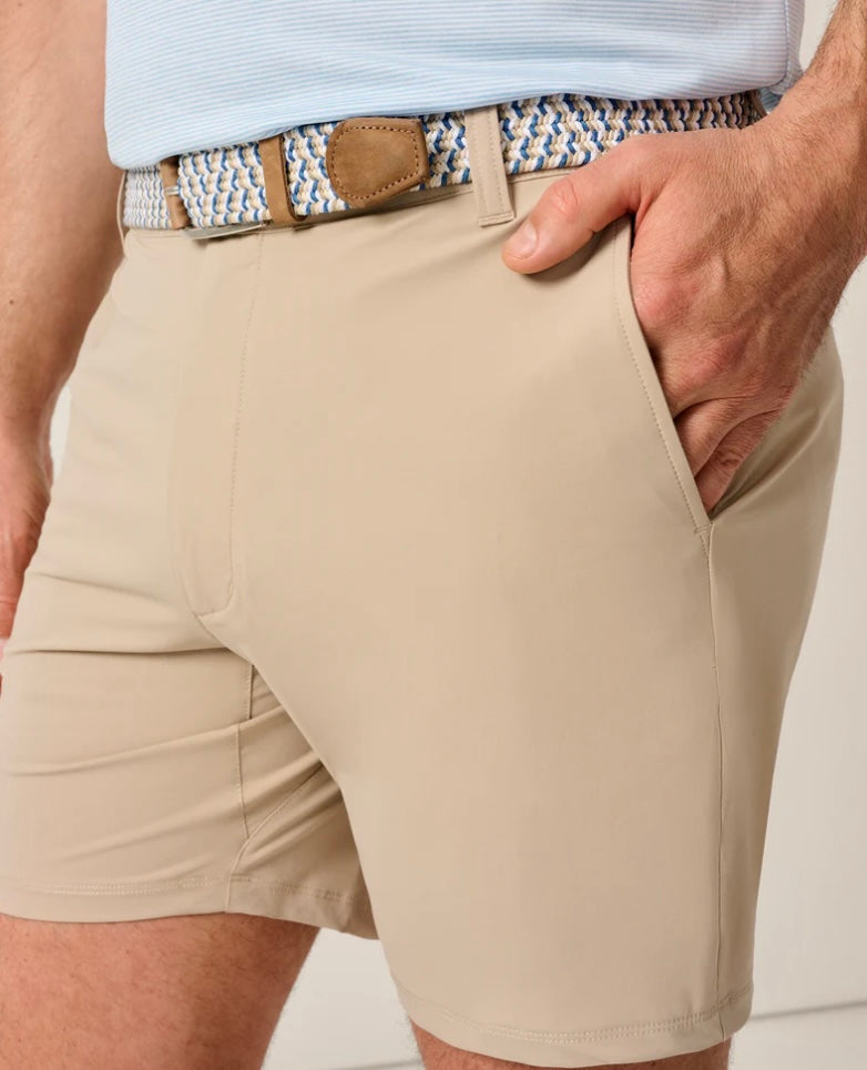Johnnie O 7 inch Inseam Fusion Shorts Khaki