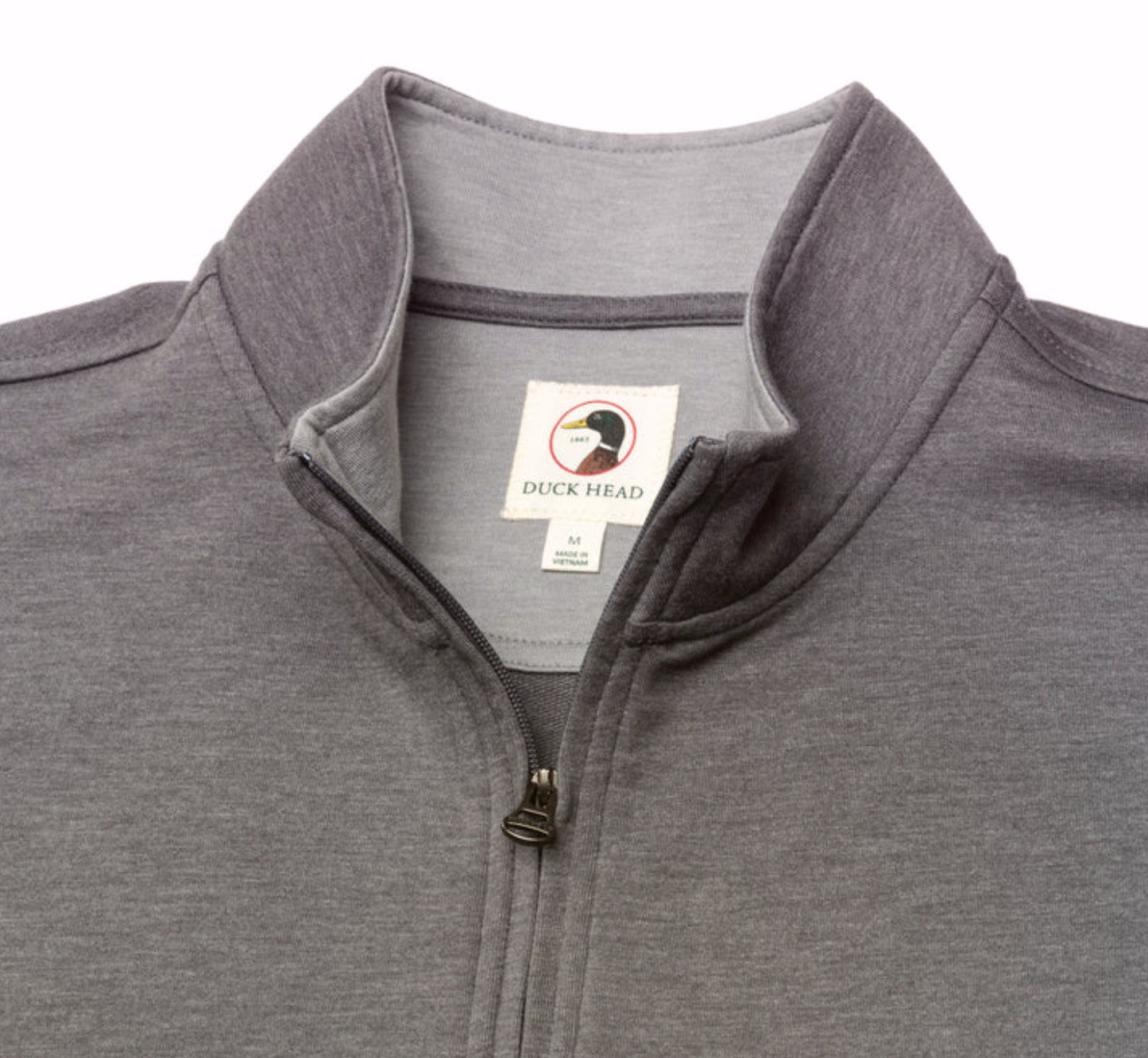 Duck Head Quarter Zip Magnet Gray