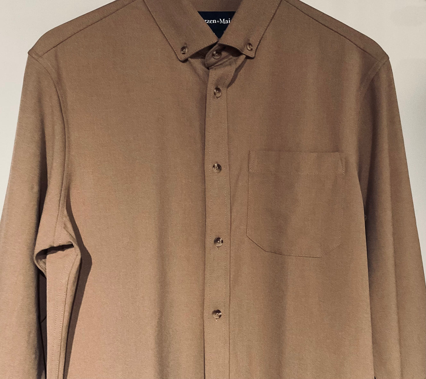 Mizzen & Main City Flannel Mocha Heather