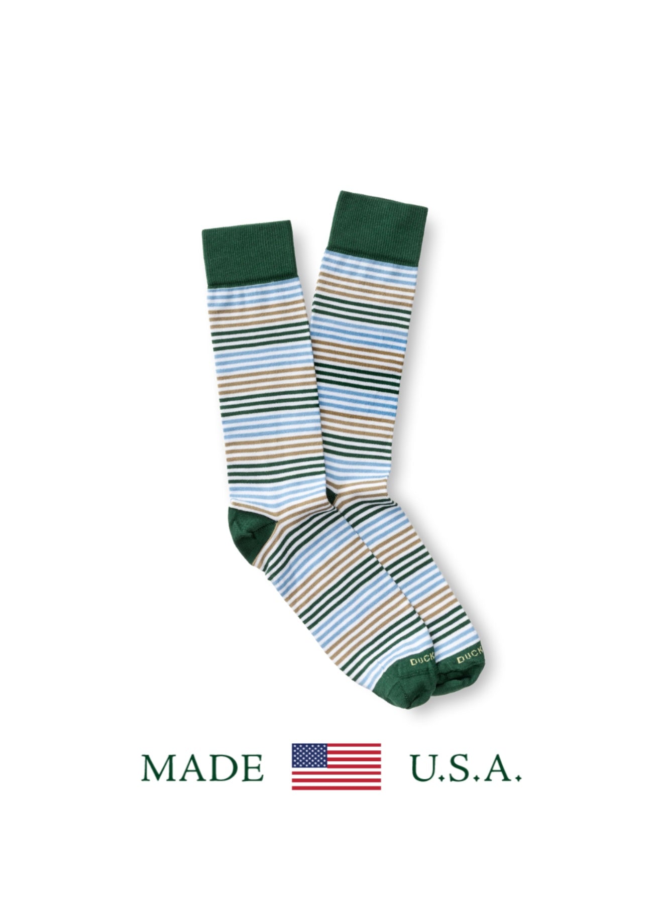 Duck Head Green Stripe Sovks