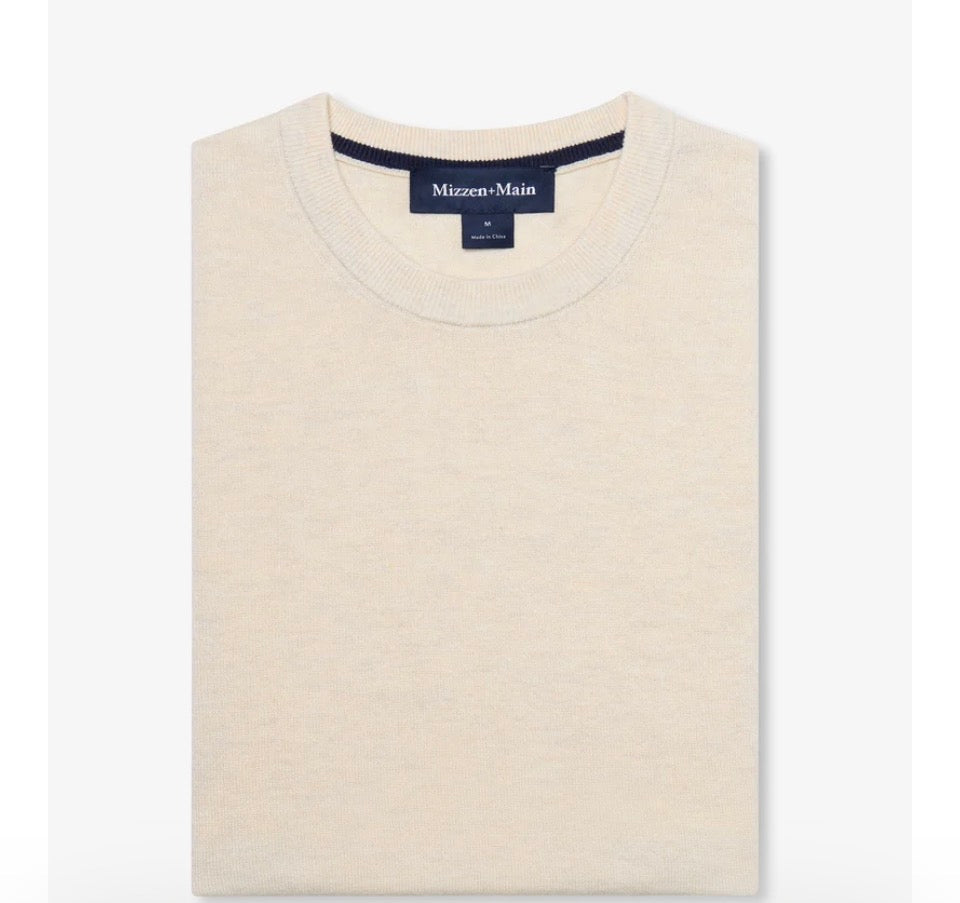 Mizzen & Main Henderson Waffle Crew Oat