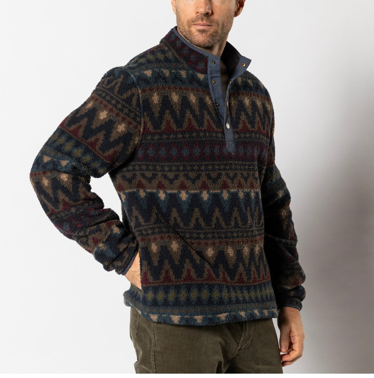 Duck Head Longsleeve 1/4 Zip -Navt