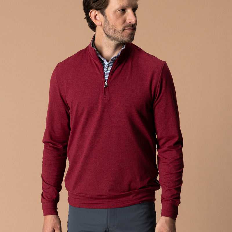 Duck Head Long Drive Performance 1/4 Zip Pullover
Deep Red