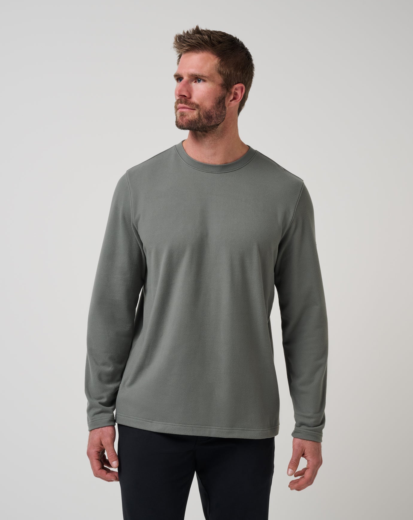 Travis Mathew Peak Fleece Crew -Dark Olive