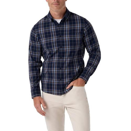 Mizzen + Main City Flannel Navy Thomas Plaid