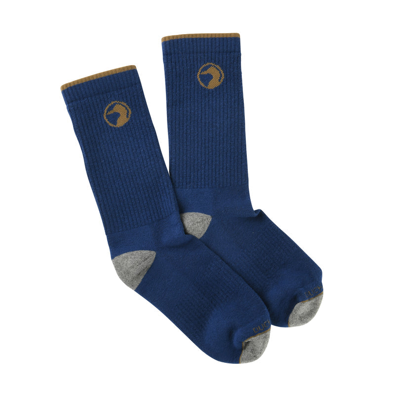 Duck Head Logo Socks-Navy