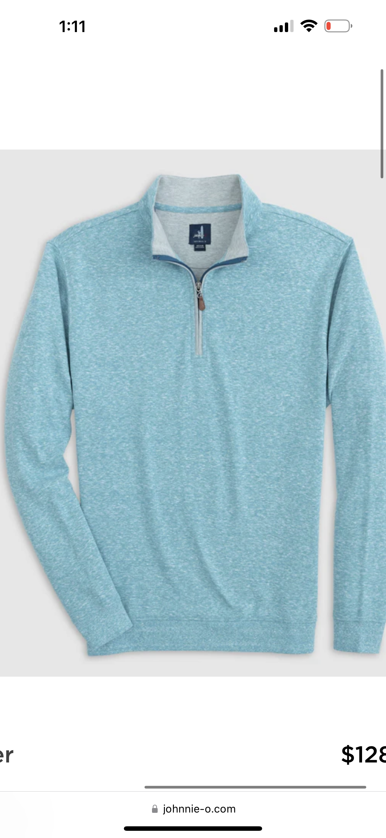 Johnnie O Sully 1/4 Zip - Playa