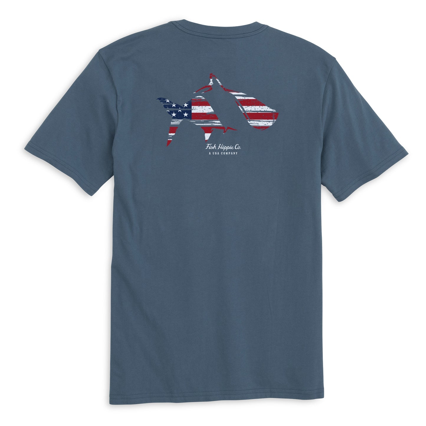 Youth Fish Hippie Patriotic Tee