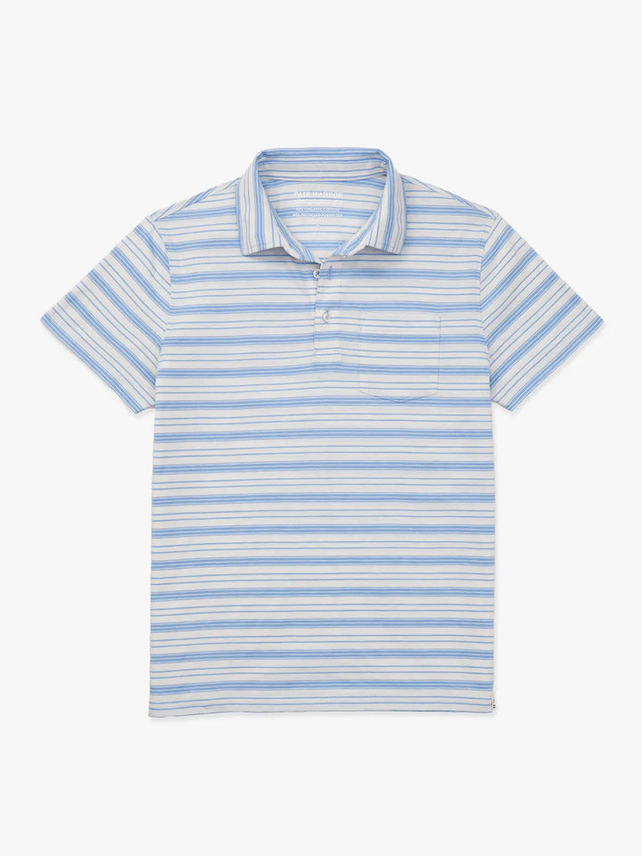 Fair Harbor Kismet Polo-Dark Denim Stripe
