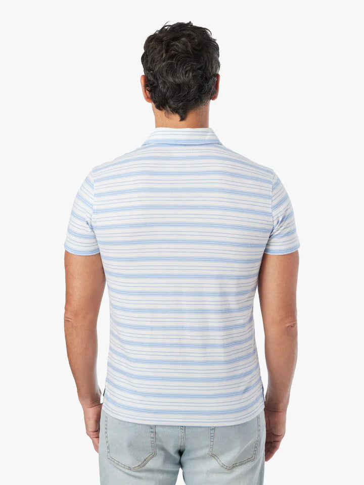 Fair Harbor Kismet Polo-Dark Denim Stripe