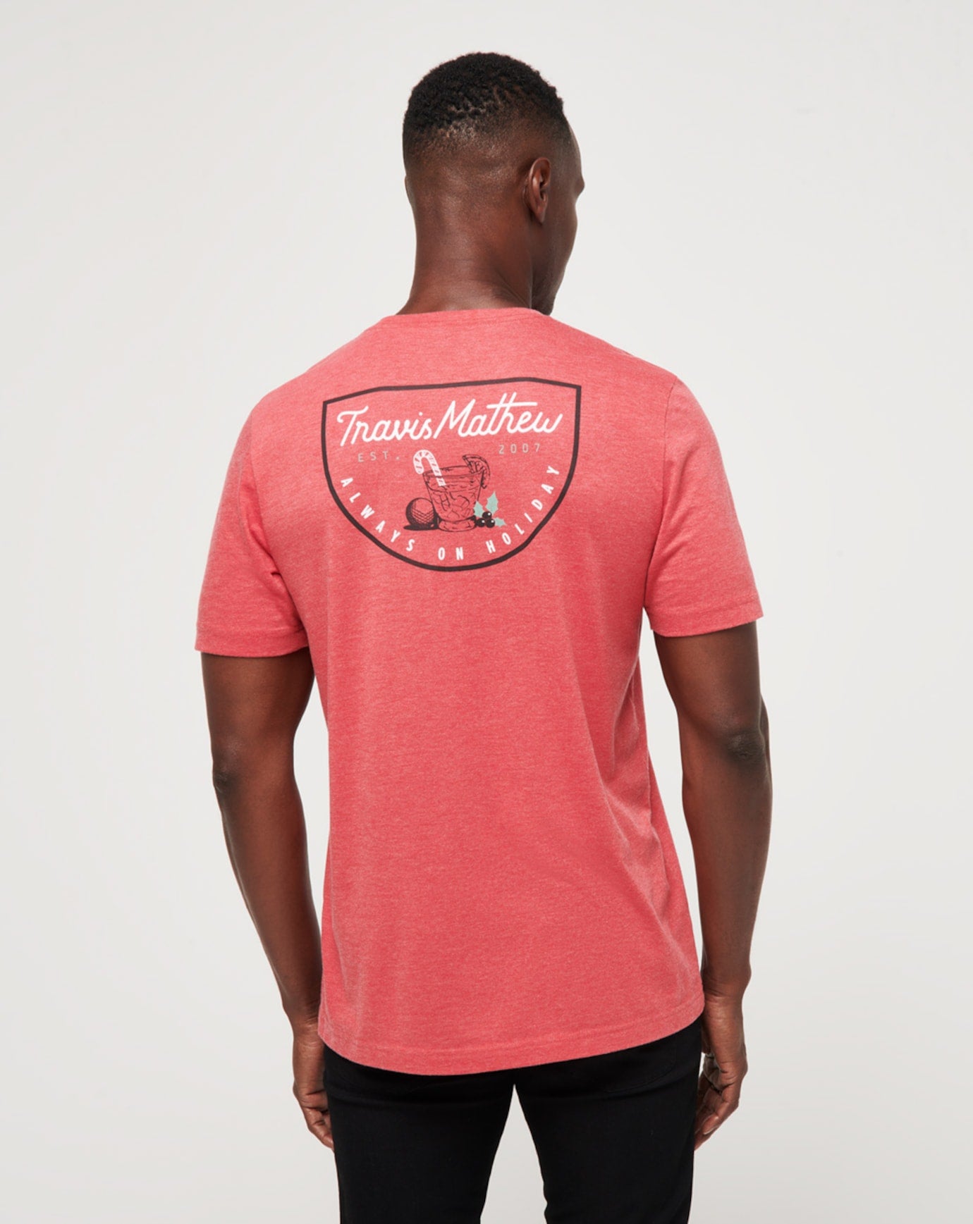 Travis Mathew PEPPERMINTINI TEE -Heather Red
