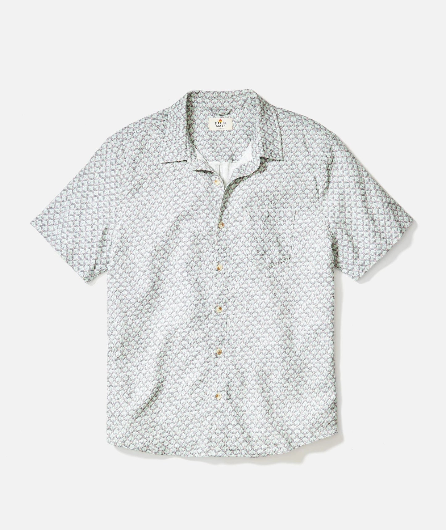 Marine Layer Classic Stretch Salvage Shirt-Agave