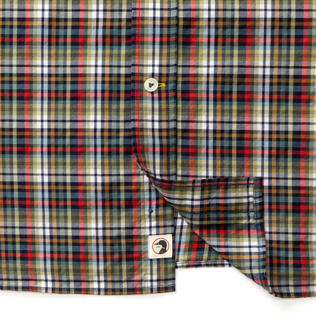 Duck Head Cotton Twill Sport Shirt
Baley Plaid Maritime Blue