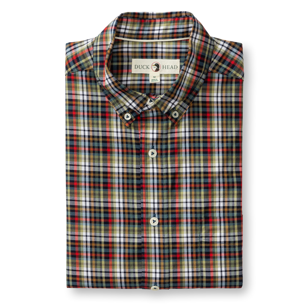 Duck Head Cotton Twill Sport Shirt
Baley Plaid Maritime Blue