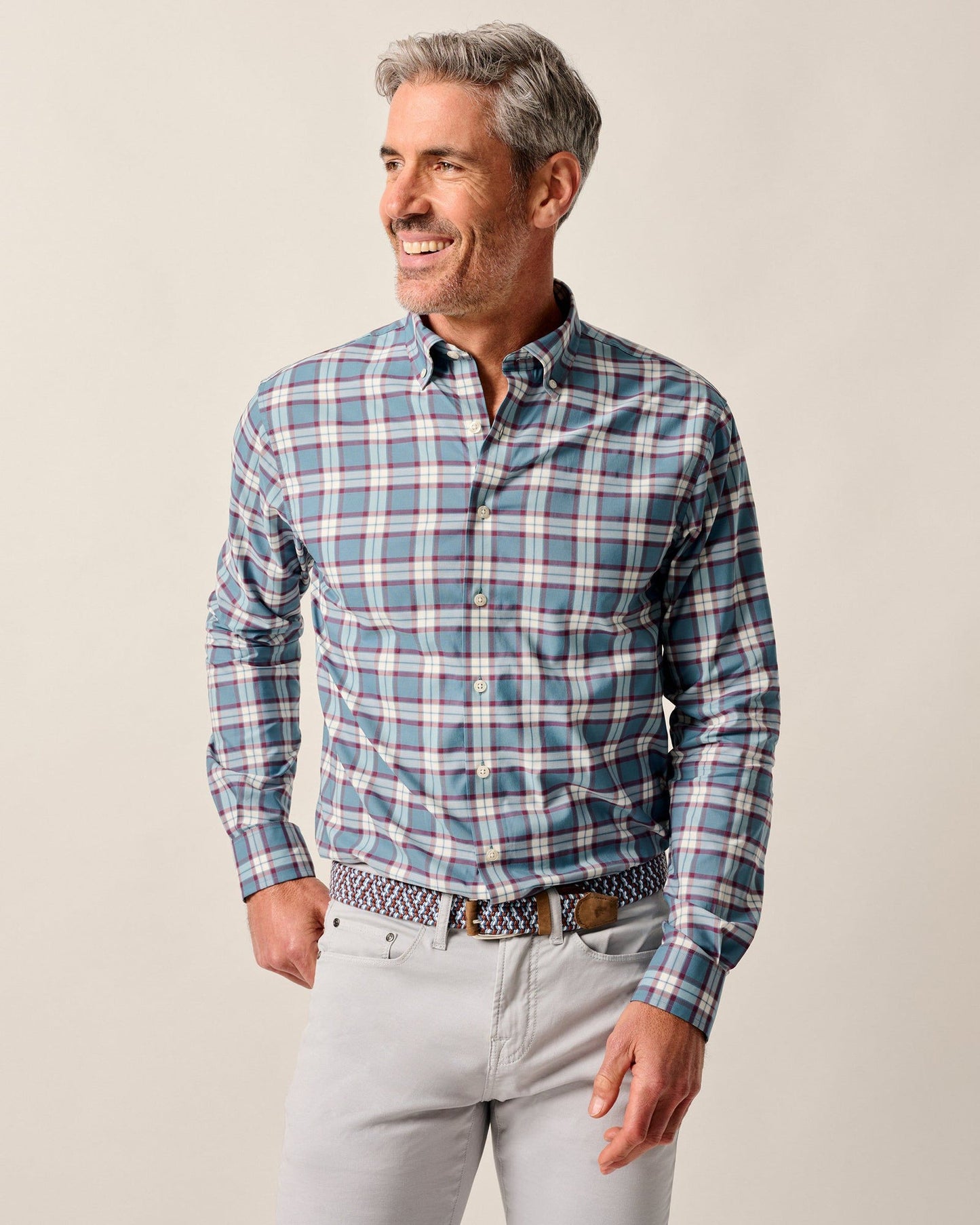 Johnnie O Featherweight Performance Button Down Shirt - Feldy