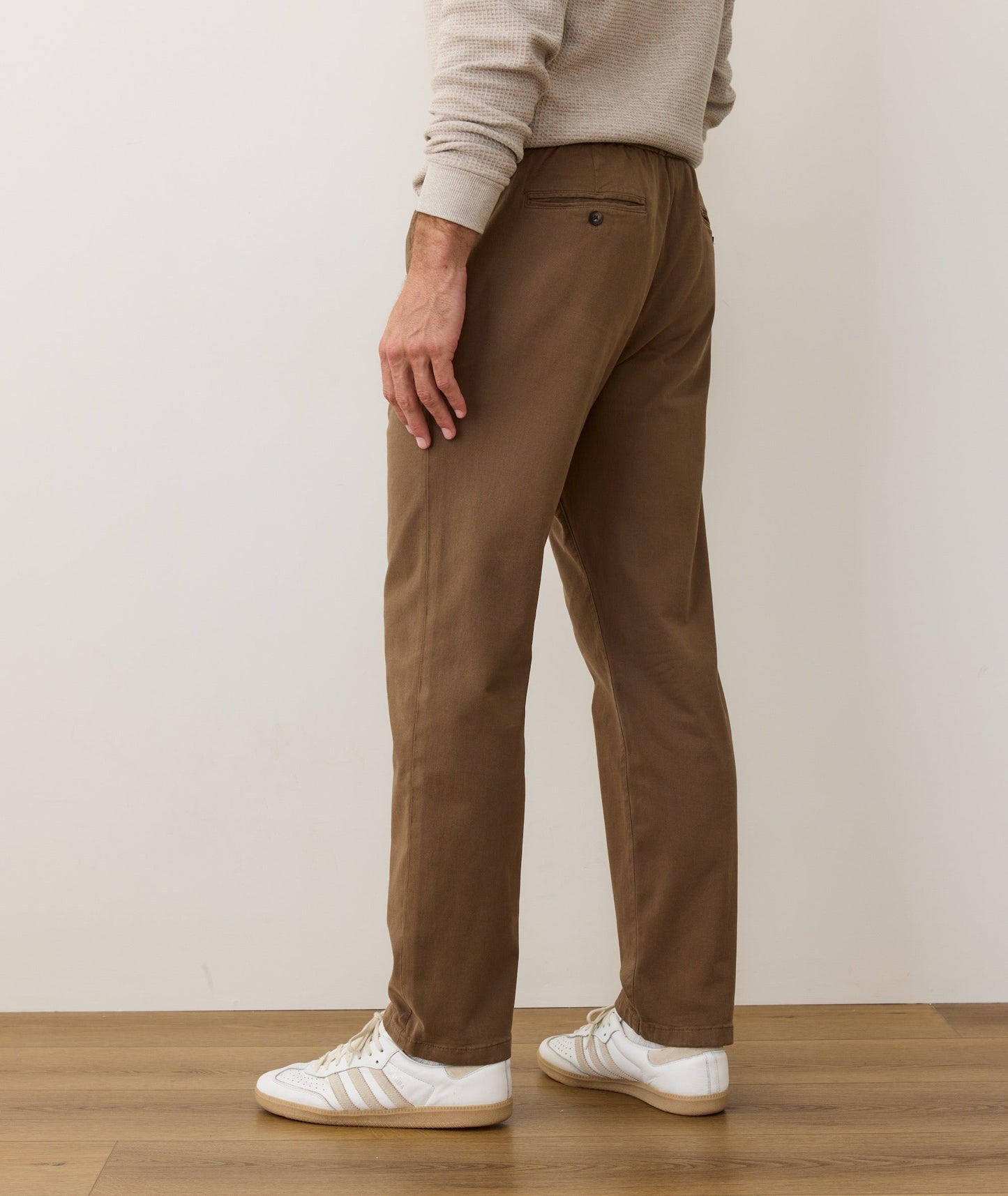 Marine Layer Saturday Relaxed Fit Twill Pant-Brown