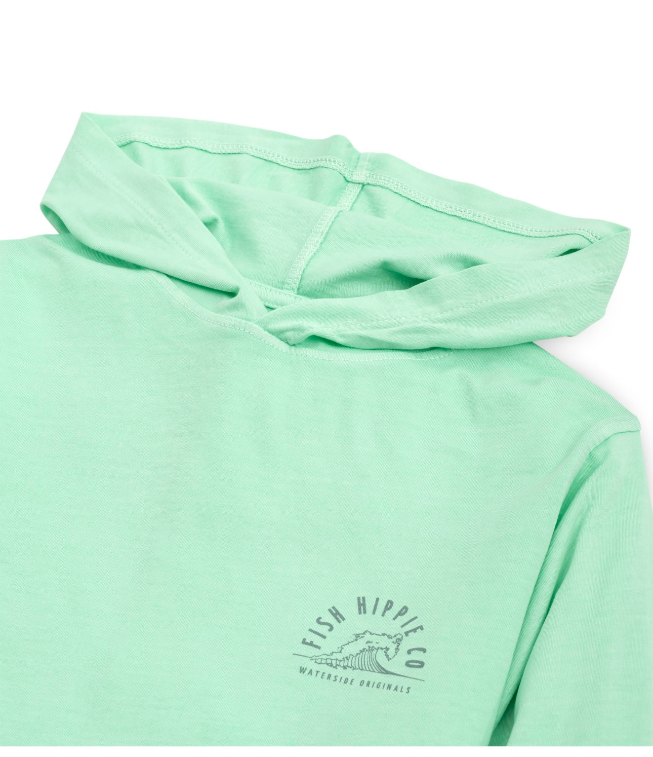 Youth Fish Hippie Hoodie -Spring Mint