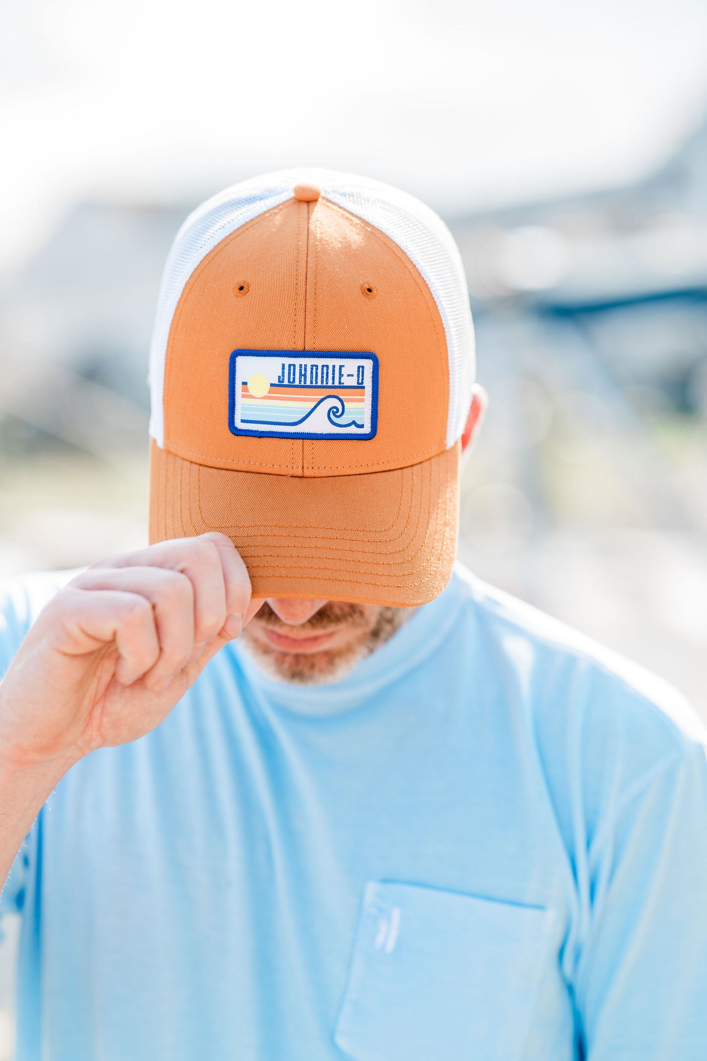 Johnnie O Sun & Wave Trucker Hat