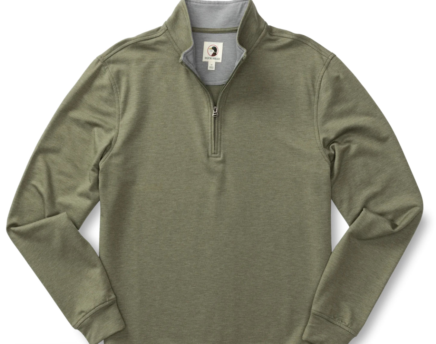 Duck Head Deep Lichen Oliver Heather 1/4 Zip