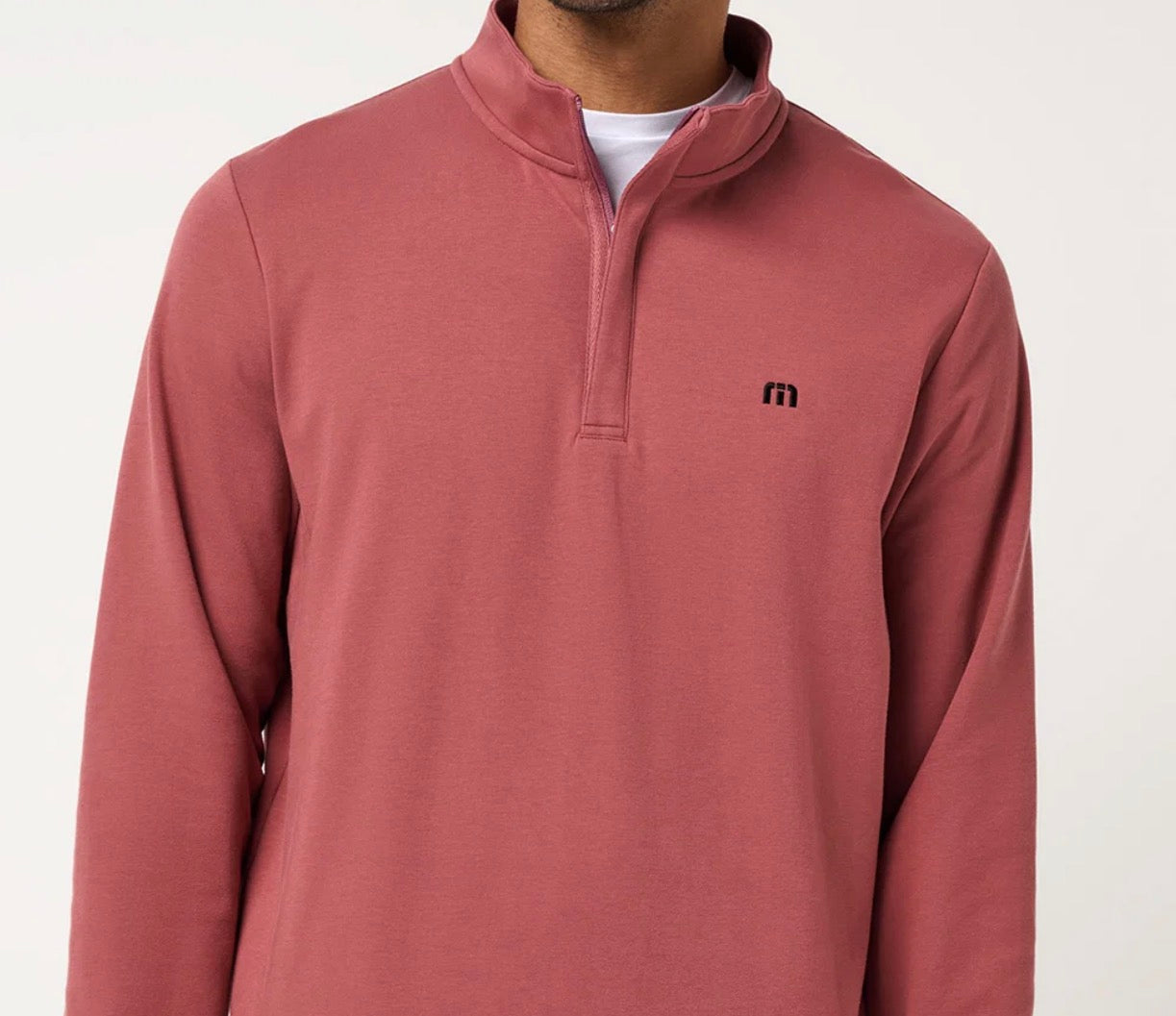Travis Mathew Cloud 1/4 Zip Roan Rouge