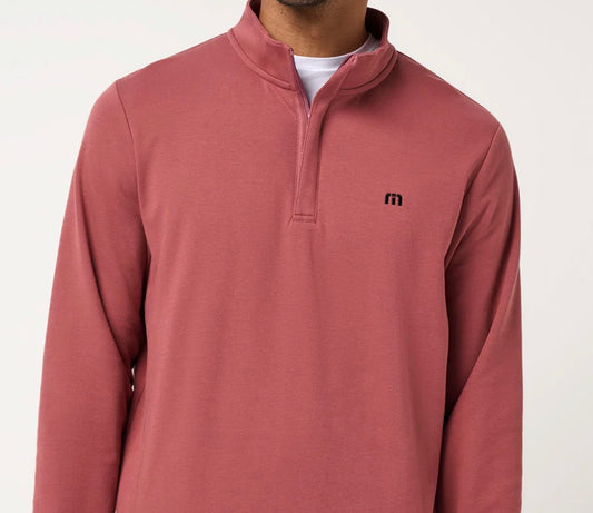 Travis Mathew Cloud 1/4 Zip Roan Rouge