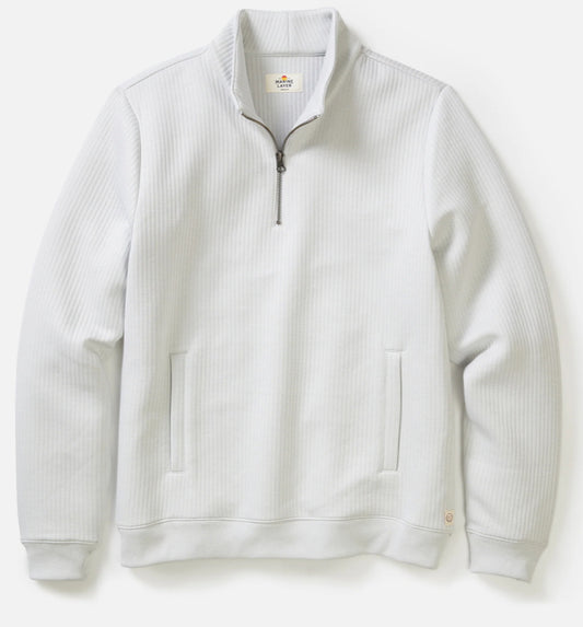 Marine Layer Corbet Quilted 1/4 Zip Stone