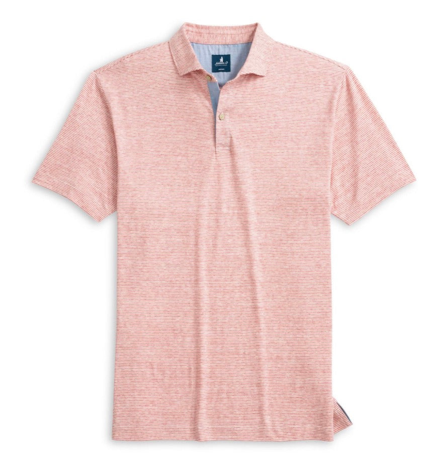 Johnnie O Thatcher Slate Rose Polo