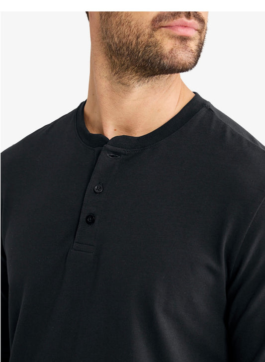 Fair Harbor Pacific Henley -Black