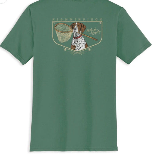 Fish Hippie Wetlands Navigator Tee Juniper
