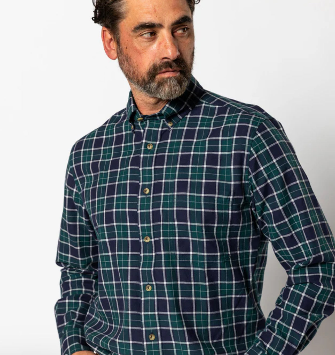 Duck Head Long Sleeve Cotton Wool Emerald Green