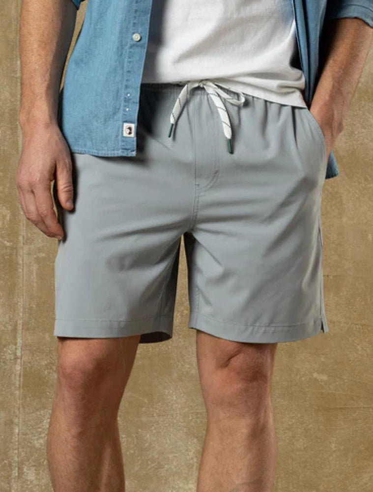 Duck Head Rovee Performance Short- Quarry Grey
