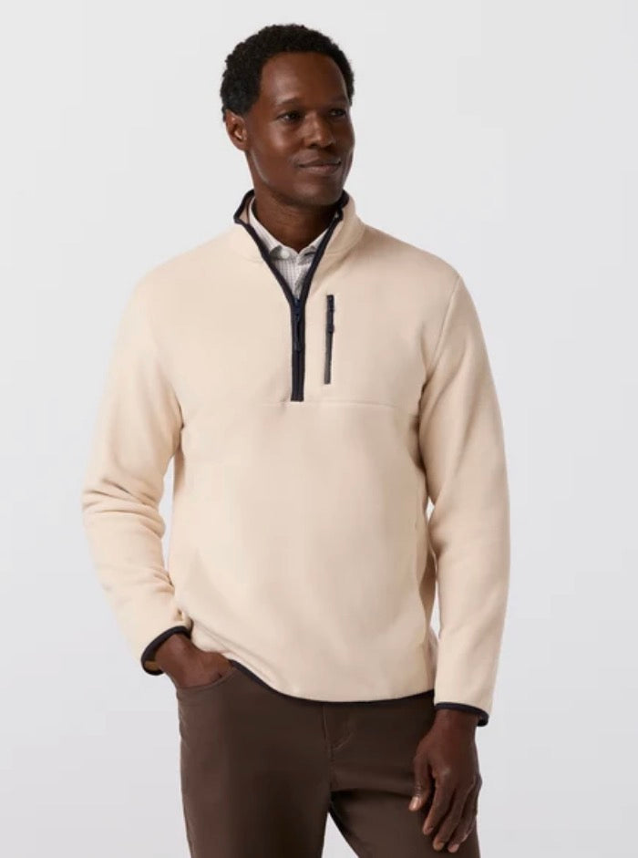 Mizzen & Main Crosby Fleece Pullover Oat