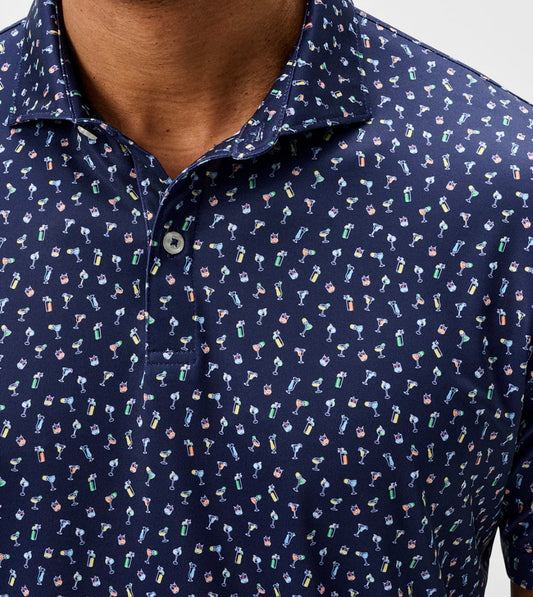 Johnnie O Pop Tails Navy Polo