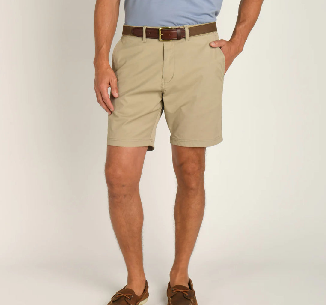 Men's 8 inch khaki shorts clearance